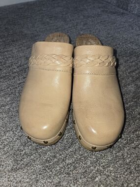 Kork-Ease Tan Tilly Leather Clog 9 Boho Chic